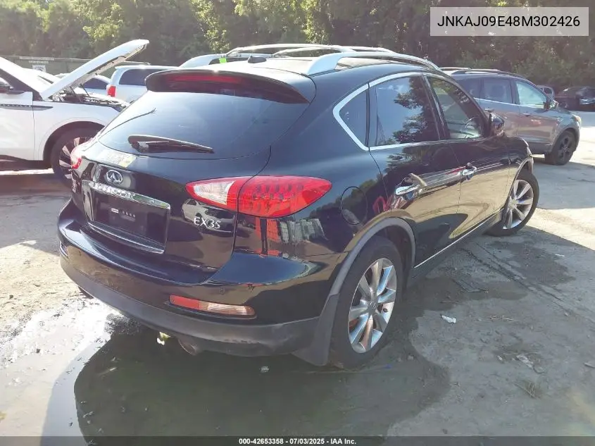 2008 Infiniti Ex35 Journey VIN: JNKAJ09E48M302426 Lot: 42653358