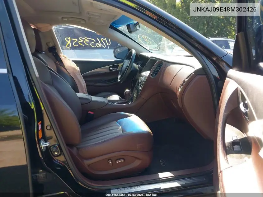 2008 Infiniti Ex35 Journey VIN: JNKAJ09E48M302426 Lot: 42653358