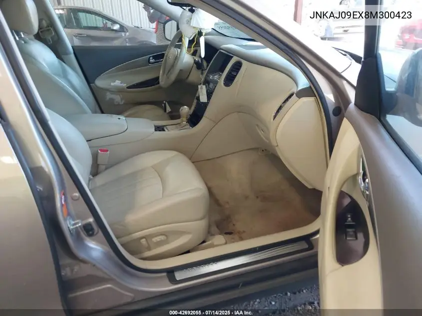2008 Infiniti Ex35 Journey VIN: JNKAJ09EX8M300423 Lot: 42692055