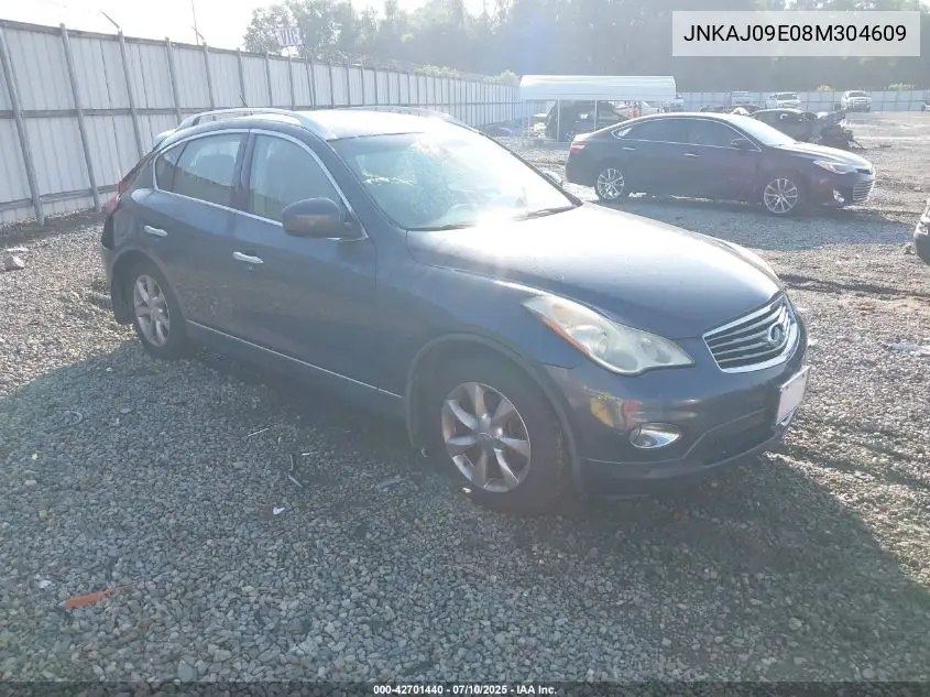 2008 Infiniti Ex35 Journey VIN: JNKAJ09E08M304609 Lot: 42701440