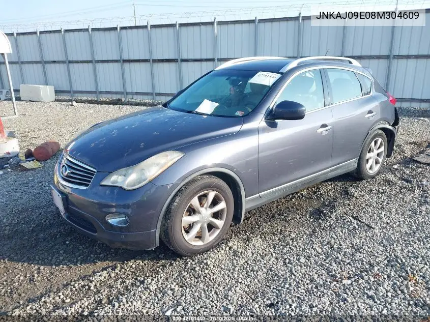 2008 Infiniti Ex35 Journey VIN: JNKAJ09E08M304609 Lot: 42701440