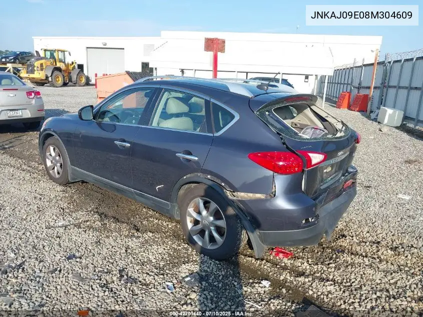 2008 Infiniti Ex35 Journey VIN: JNKAJ09E08M304609 Lot: 42701440