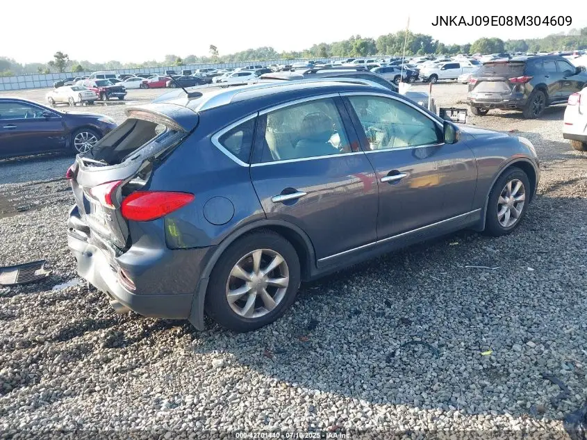 2008 Infiniti Ex35 Journey VIN: JNKAJ09E08M304609 Lot: 42701440