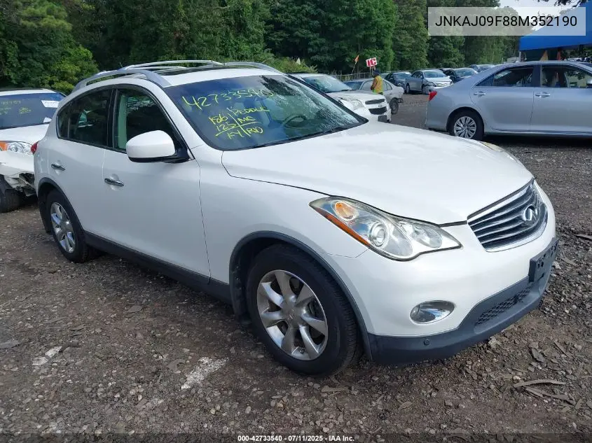 2008 Infiniti Ex35 Journey VIN: JNKAJ09F88M352190 Lot: 42733540