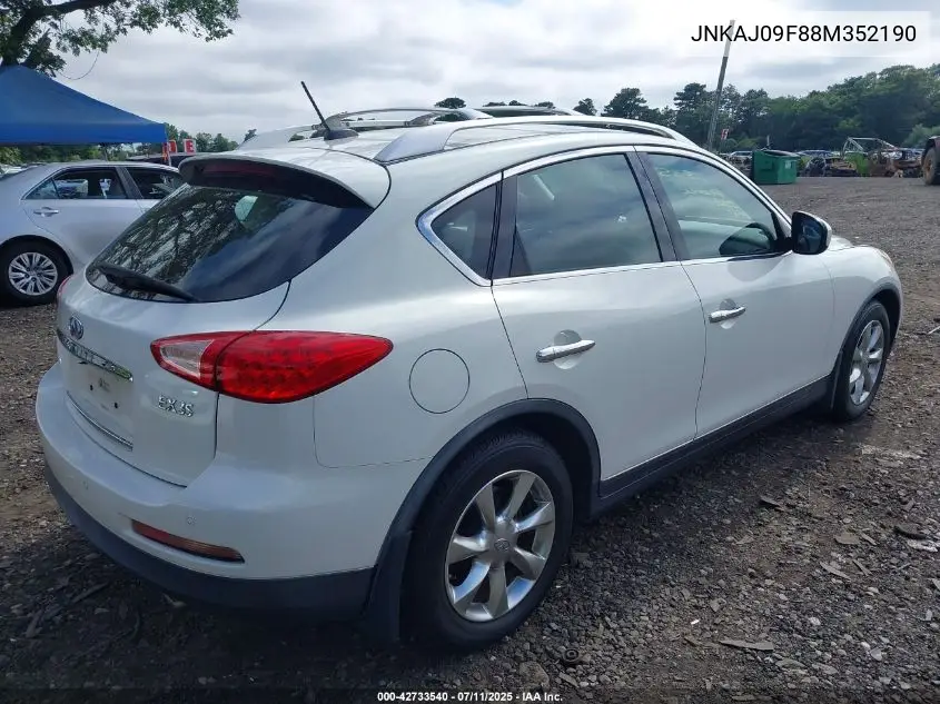 2008 Infiniti Ex35 Journey VIN: JNKAJ09F88M352190 Lot: 42733540