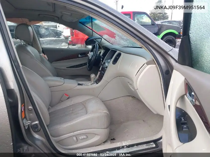 2009 Infiniti Ex35 Journey VIN: JNKAJ09F39M951564 Lot: 41807892