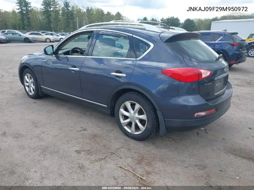2009 Infiniti Ex35 Journey VIN: JNKAJ09F29M950972 Lot: 42220500
