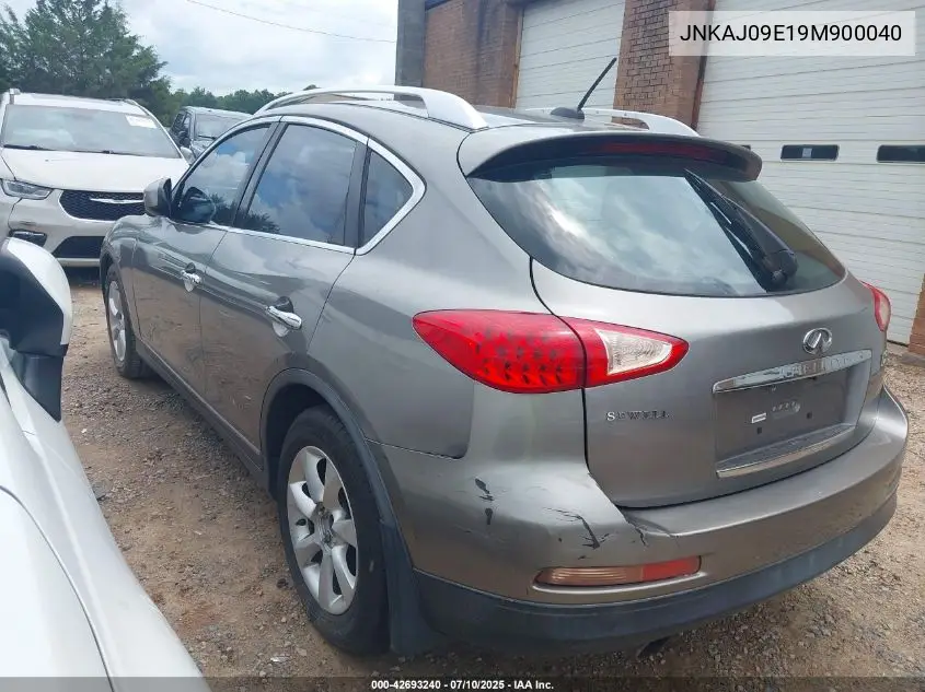 2009 Infiniti Ex35 Journey VIN: JNKAJ09E19M900040 Lot: 42693240