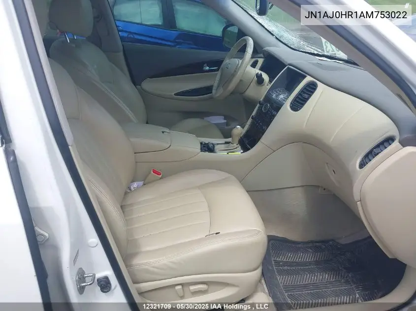 2010 Infiniti Ex35 Journey VIN: JN1AJ0HR1AM753022 Lot: 12321709