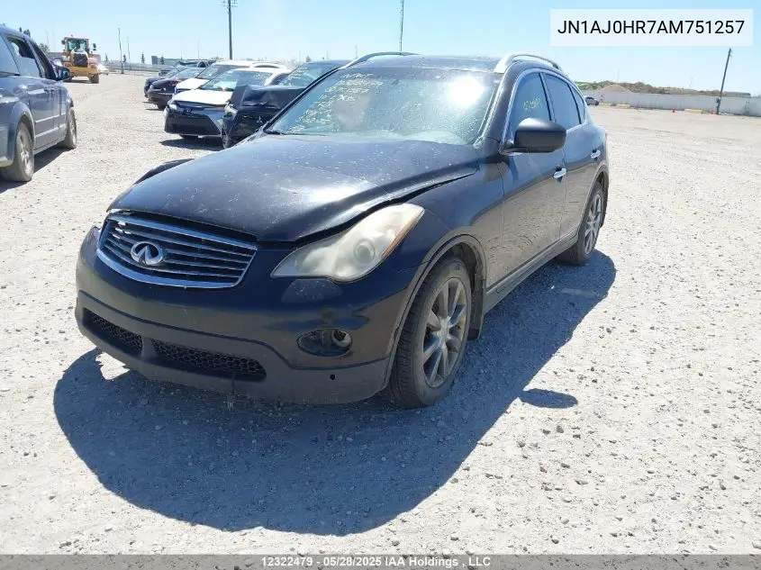 2010 Infiniti Ex35 Journey VIN: JN1AJ0HR7AM751257 Lot: 12322479