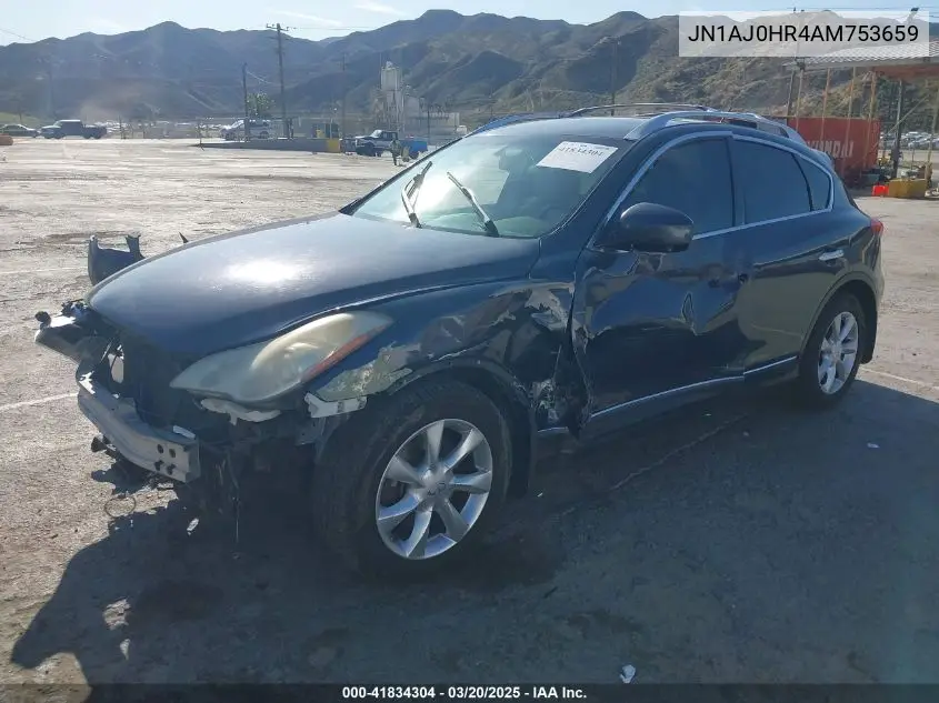 2010 Infiniti Ex35 Journey VIN: JN1AJ0HR4AM753659 Lot: 41834304