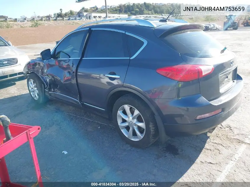 2010 Infiniti Ex35 Journey VIN: JN1AJ0HR4AM753659 Lot: 41834304