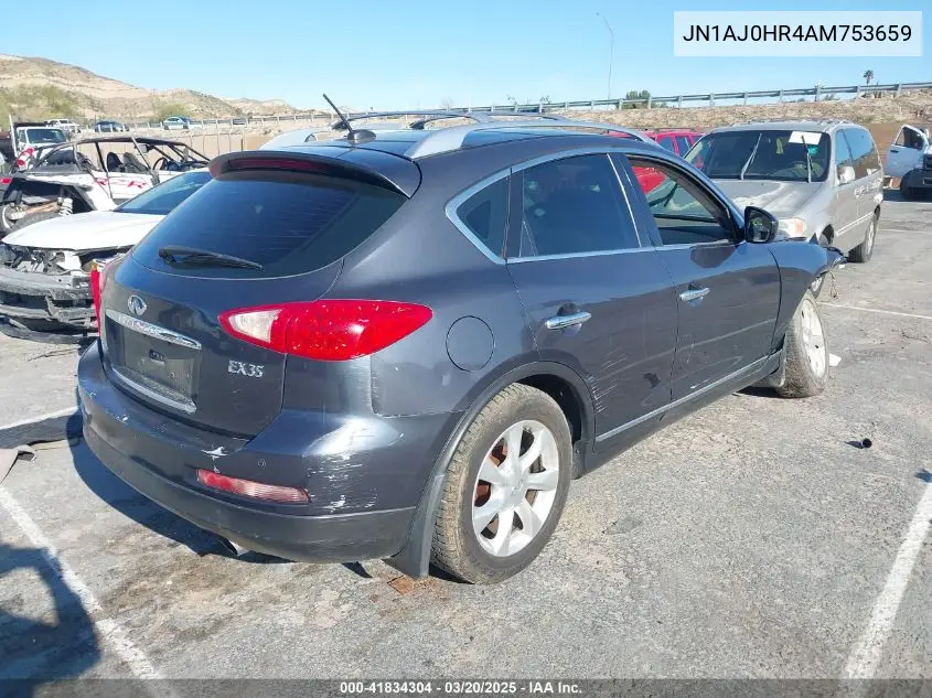 2010 Infiniti Ex35 Journey VIN: JN1AJ0HR4AM753659 Lot: 41834304
