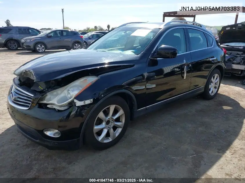 2010 Infiniti Ex35 Journey VIN: JN1AJ0HP5AM703383 Lot: 41847745
