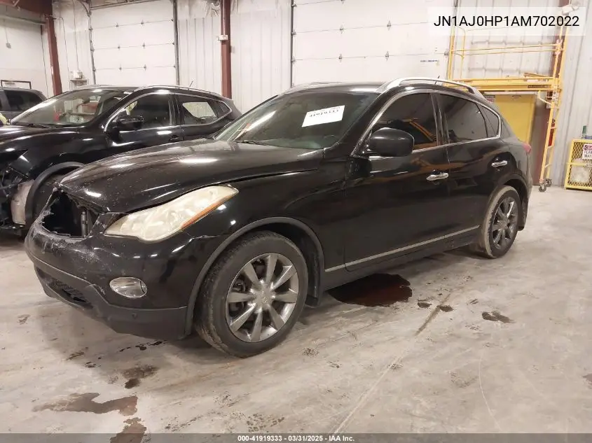 2010 Infiniti Ex35 Journey VIN: JN1AJ0HP1AM702022 Lot: 41919333