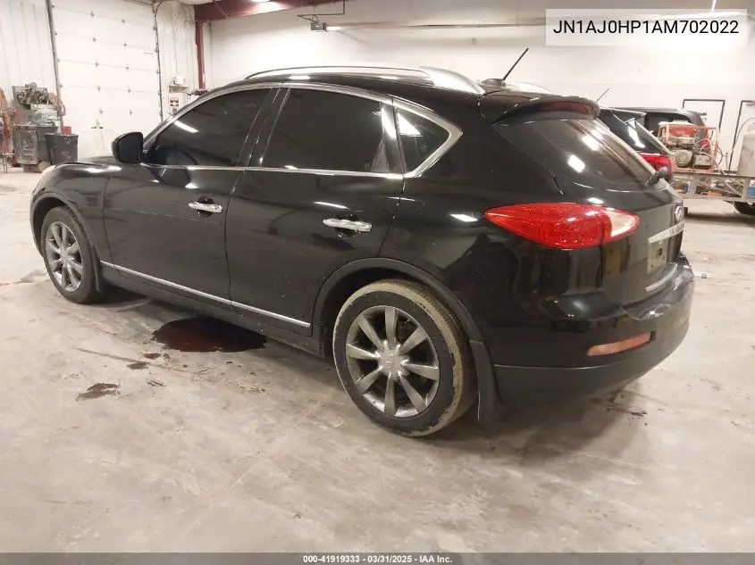 2010 Infiniti Ex35 Journey VIN: JN1AJ0HP1AM702022 Lot: 41919333