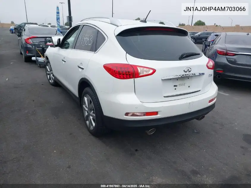 2010 Infiniti Ex35 Journey VIN: JN1AJ0HP4AM703066 Lot: 41987863
