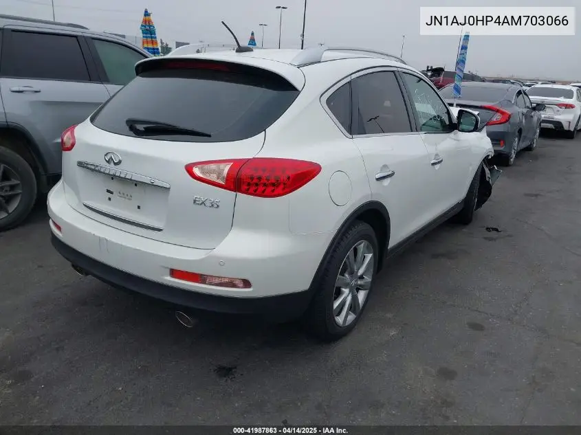 2010 Infiniti Ex35 Journey VIN: JN1AJ0HP4AM703066 Lot: 41987863