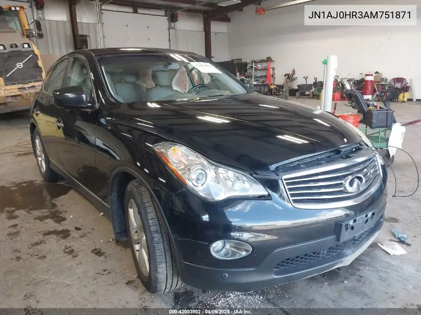 2010 Infiniti Ex35 Journey VIN: JN1AJ0HR3AM751871 Lot: 42003902