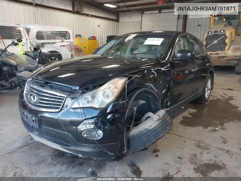 2010 Infiniti Ex35 Journey VIN: JN1AJ0HR3AM751871 Lot: 42003902
