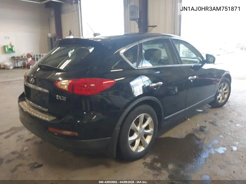 2010 Infiniti Ex35 Journey VIN: JN1AJ0HR3AM751871 Lot: 42003902