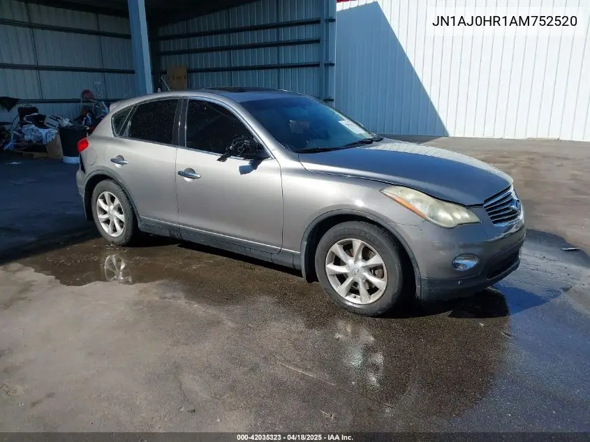 2010 Infiniti Ex35 Journey VIN: JN1AJ0HR1AM752520 Lot: 42035323