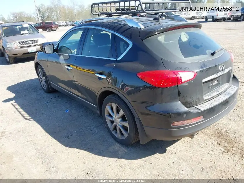 2010 Infiniti Ex35 Journey VIN: JN1AJ0HR7AM755812 Lot: 42036608