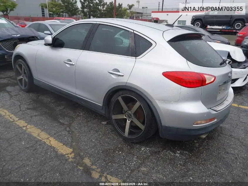 2010 Infiniti Ex35 Journey VIN: JN1AJ0HP0AM703355 Lot: 42174239