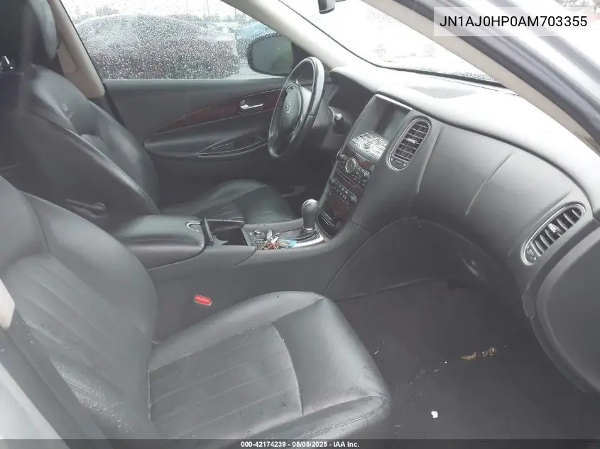2010 Infiniti Ex35 Journey VIN: JN1AJ0HP0AM703355 Lot: 42174239