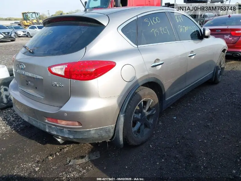 2010 Infiniti Ex35 Journey VIN: JN1AJ0HR3AM753748 Lot: 42175431