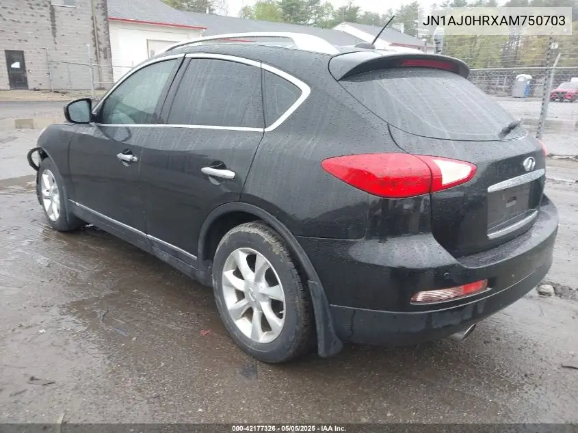 2010 Infiniti Ex35 Journey VIN: JN1AJ0HRXAM750703 Lot: 42177326