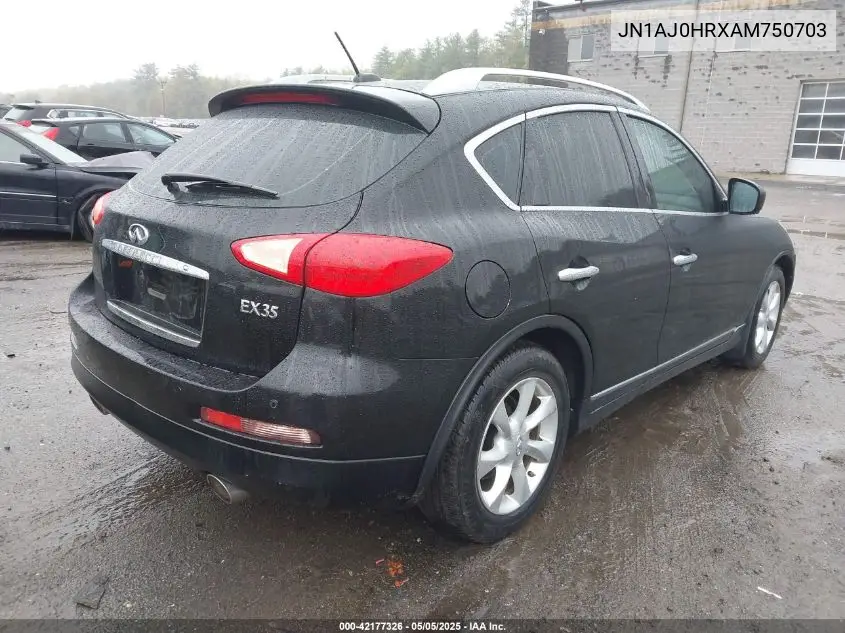 2010 Infiniti Ex35 Journey VIN: JN1AJ0HRXAM750703 Lot: 42177326