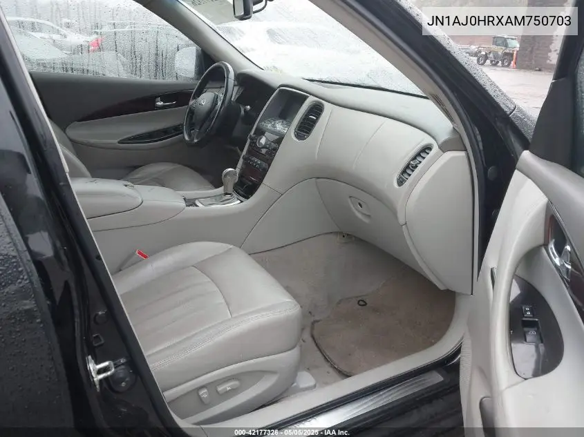 2010 Infiniti Ex35 Journey VIN: JN1AJ0HRXAM750703 Lot: 42177326