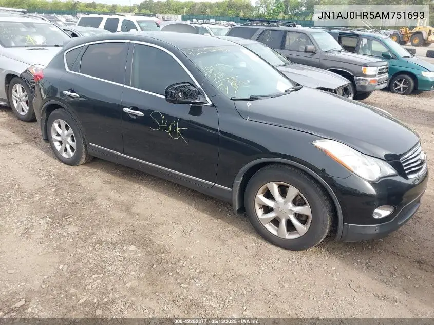 2010 Infiniti Ex35 Journey VIN: JN1AJ0HR5AM751693 Lot: 42252377