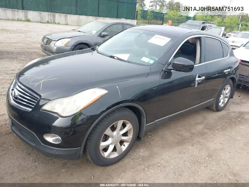 2010 Infiniti Ex35 Journey VIN: JN1AJ0HR5AM751693 Lot: 42252377