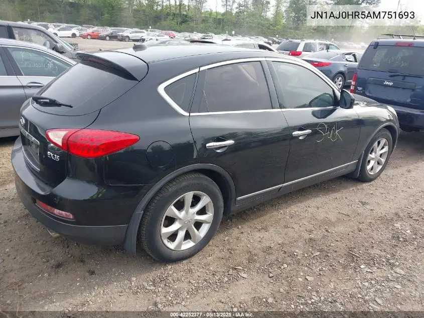 2010 Infiniti Ex35 Journey VIN: JN1AJ0HR5AM751693 Lot: 42252377