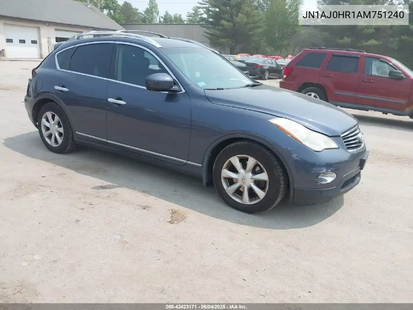 2010 Infiniti Ex35 Journey VIN: JN1AJ0HR1AM751240 Lot: 42423171
