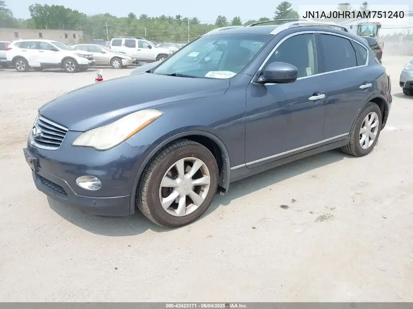 2010 Infiniti Ex35 Journey VIN: JN1AJ0HR1AM751240 Lot: 42423171