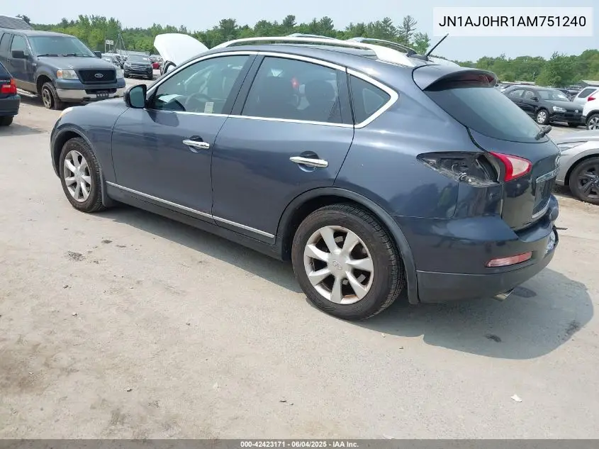 2010 Infiniti Ex35 Journey VIN: JN1AJ0HR1AM751240 Lot: 42423171