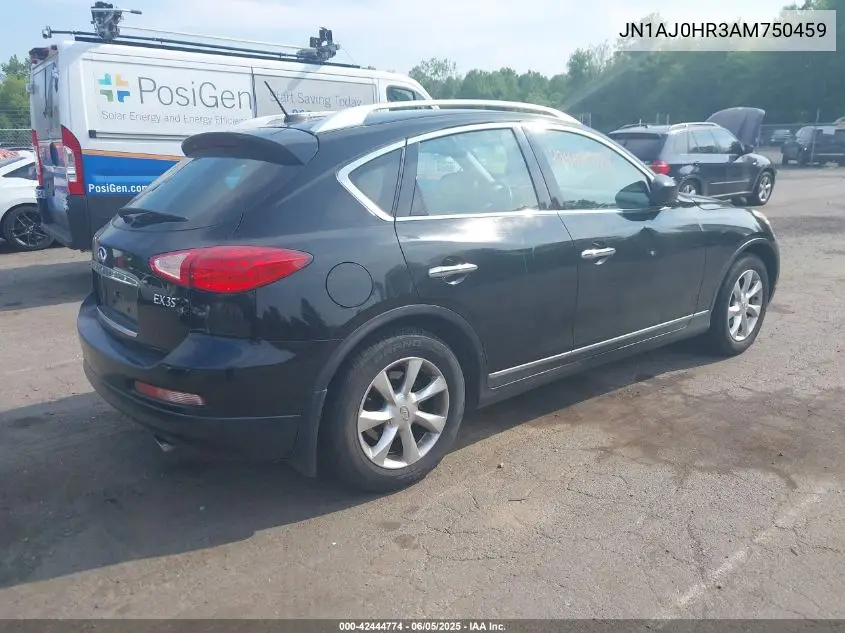 2010 Infiniti Ex35 Journey VIN: JN1AJ0HR3AM750459 Lot: 42444774