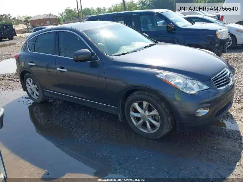 2010 Infiniti Ex35 Journey VIN: JN1AJ0HR9AM756640 Lot: 42460696