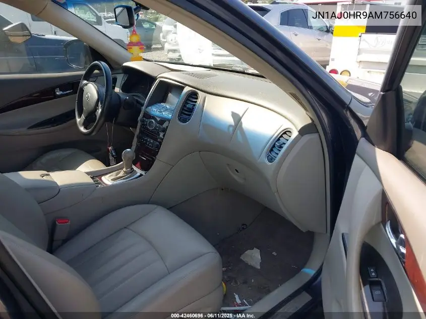2010 Infiniti Ex35 Journey VIN: JN1AJ0HR9AM756640 Lot: 42460696