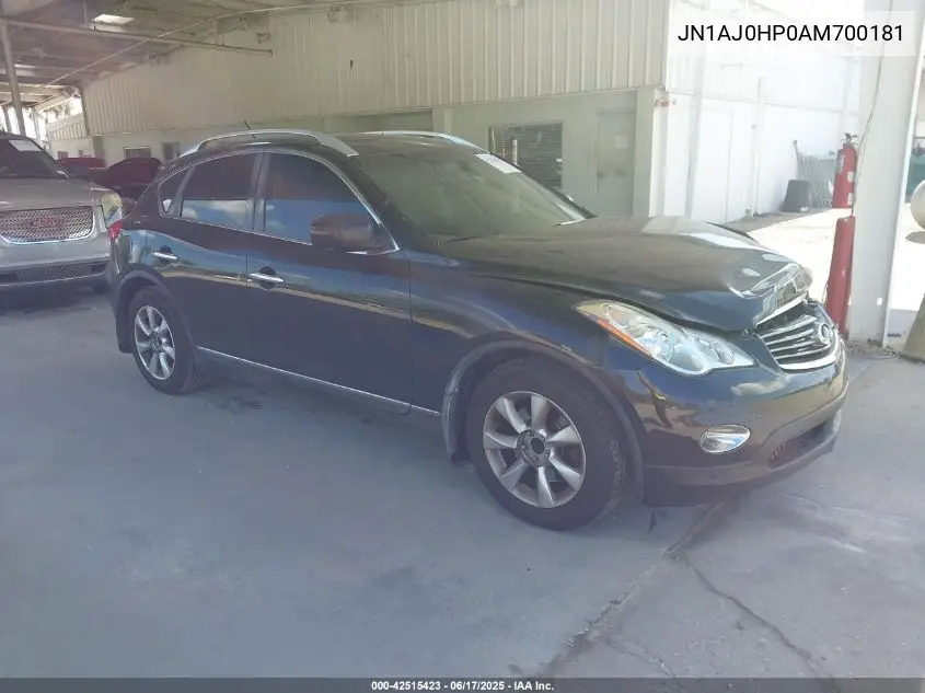 2010 Infiniti Ex35 Journey VIN: JN1AJ0HP0AM700181 Lot: 42515423