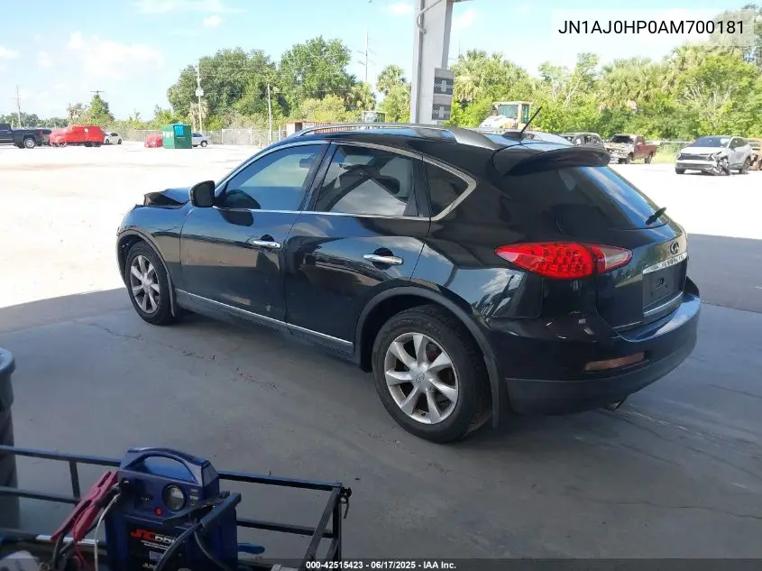 2010 Infiniti Ex35 Journey VIN: JN1AJ0HP0AM700181 Lot: 42515423