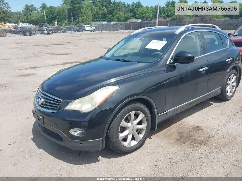 2010 Infiniti Ex35 Journey VIN: JN1AJ0HR3AM756505 Lot: 42596759