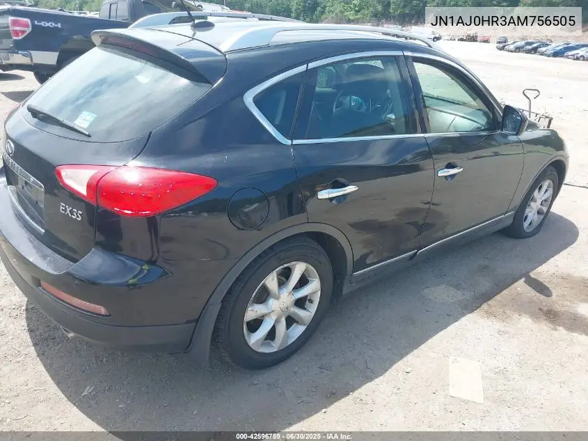 2010 Infiniti Ex35 Journey VIN: JN1AJ0HR3AM756505 Lot: 42596759