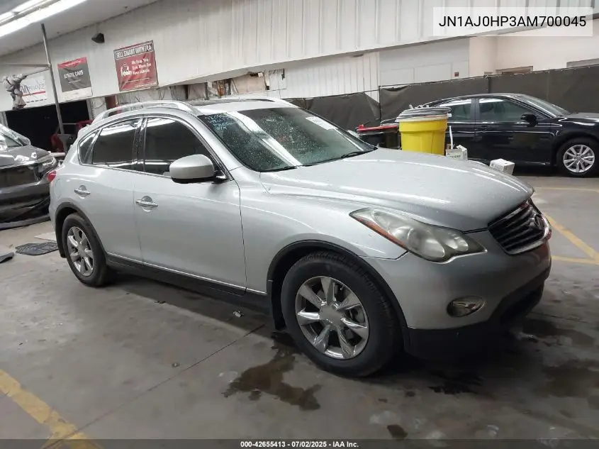2010 Infiniti Ex35 Journey VIN: JN1AJ0HP3AM700045 Lot: 42655413
