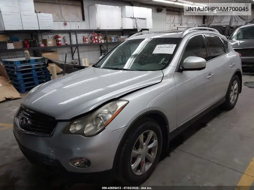 2010 Infiniti Ex35 Journey VIN: JN1AJ0HP3AM700045 Lot: 42655413