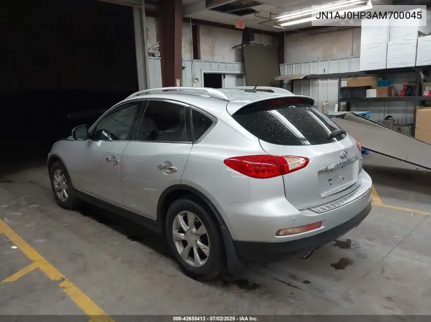 2010 Infiniti Ex35 Journey VIN: JN1AJ0HP3AM700045 Lot: 42655413
