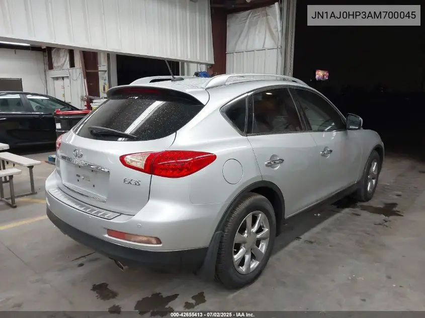 2010 Infiniti Ex35 Journey VIN: JN1AJ0HP3AM700045 Lot: 42655413